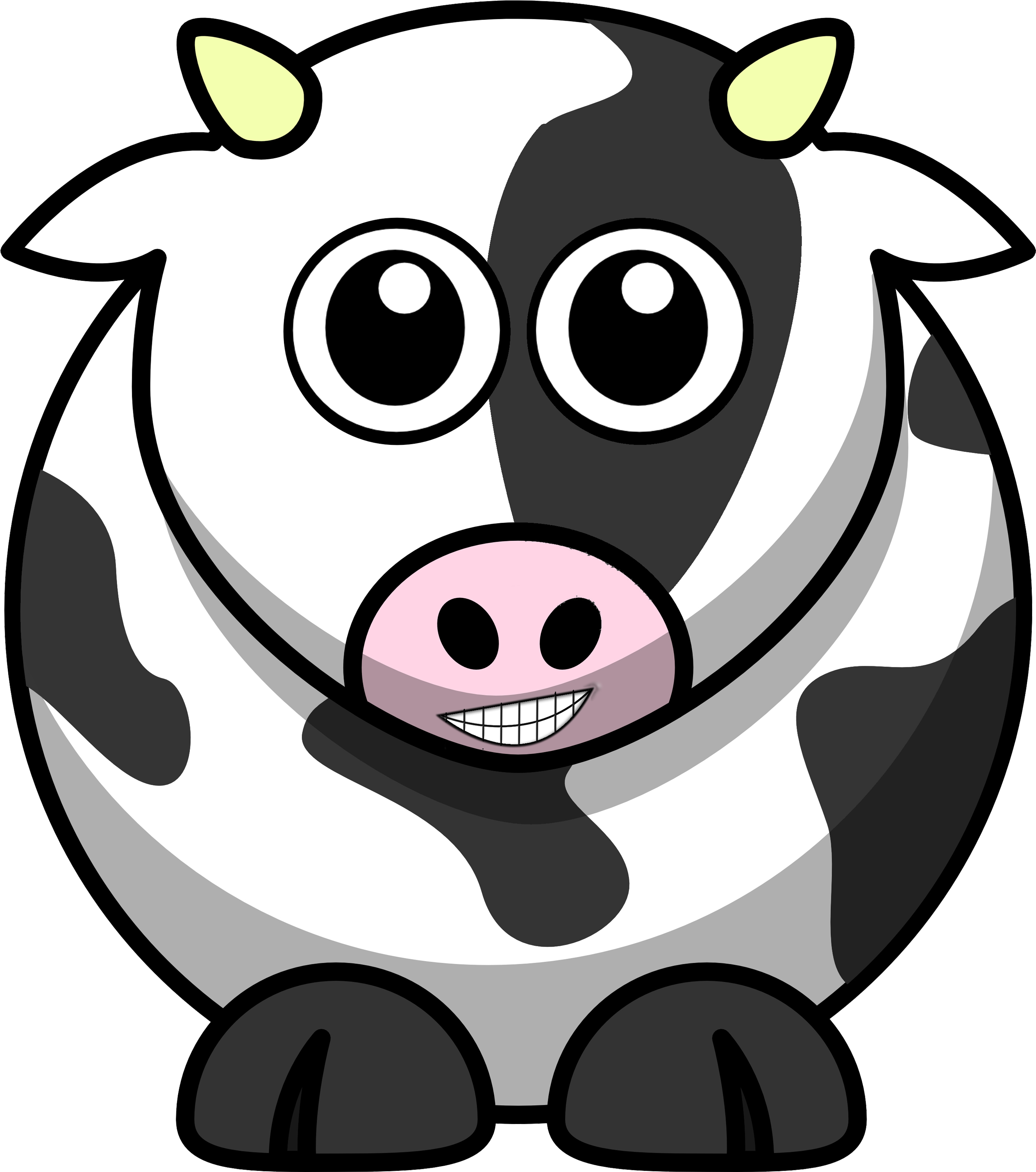 Cattle Cartoon Drawing Clip Art - Breast Pumping Door Signs (3000x3000)