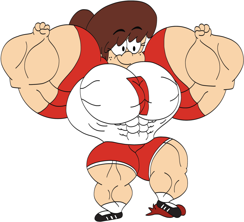 Beefy Lynn Loud By Broozerpunch - Muscle Lynn Loud House (1024x768)