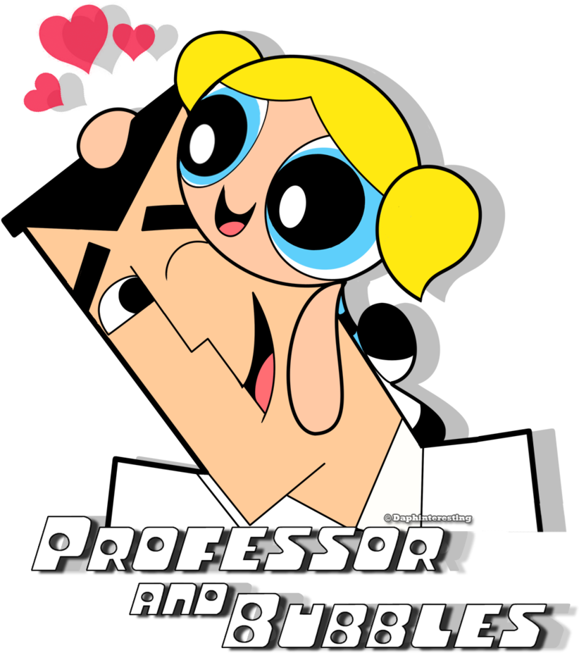 Professor And Bubbles - The Powerpuff Girls (830x962)