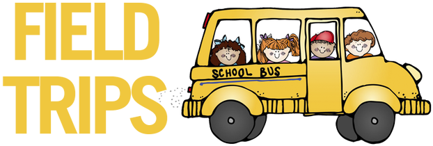 Departure Clipart Field Trip - Field Trip Clipart (639x247)