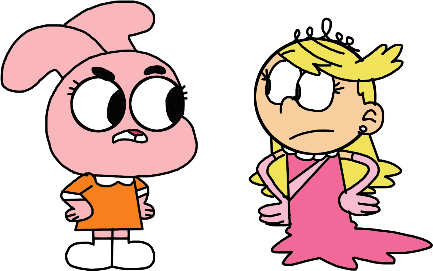 Anais Watterson Meets Lola Loud By Marcospower1996 - Anais Watterson And Lola Loud (1600x1600)
