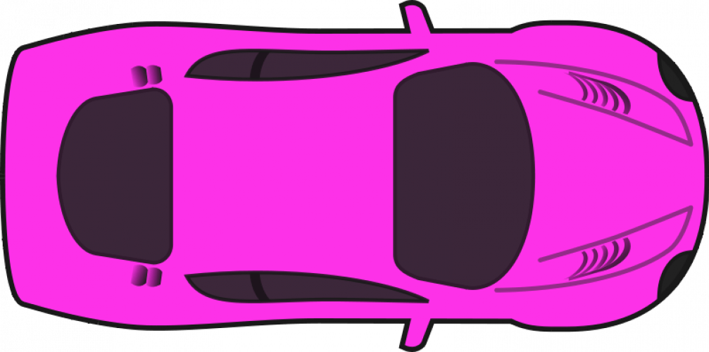 Vector Race Car - Car Top View Clipart (1007x500)
