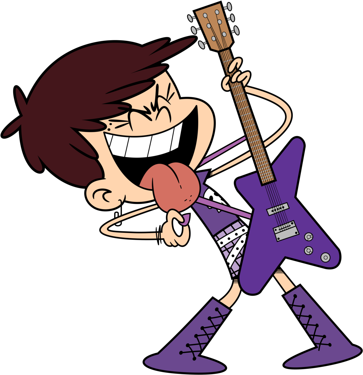 Download and share clipart about The Loud House Luna Loud Vector Guitar Lou...