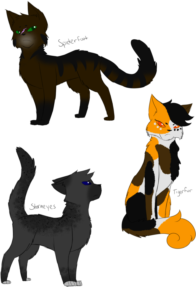 Warrior Cat Adopts - Cartoon (755x1057)