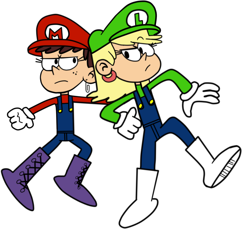 Luna And Leni Superstars Saga By Sybergamer16 - Cartoon (815x979)