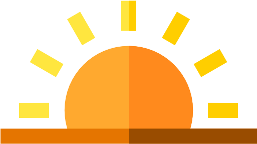 Sunrise Free Icon - Circle (512x512)