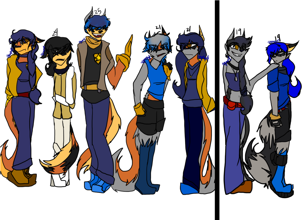 Cooper-fox Family By Slycooper11 - Sly Cooper And Carmelita Fox Family (1024x731)