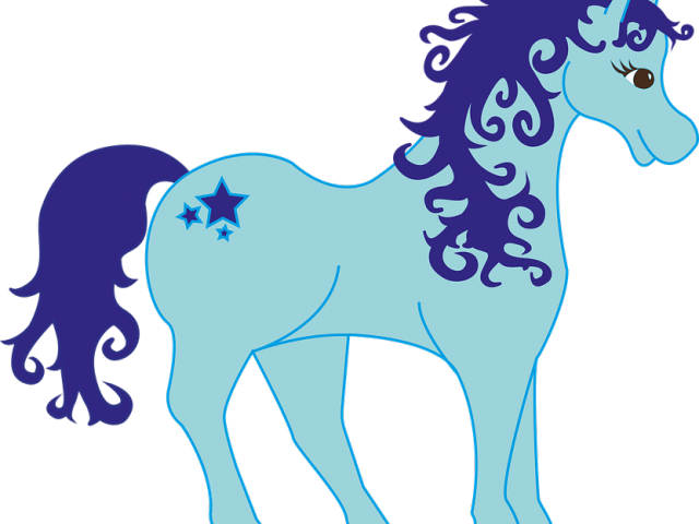 Mystical Clipart Mythical Creature - Transparent Background Cartoon Unicorn Png (640x480)