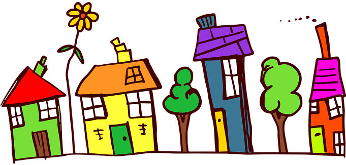 147 Free Vector Graphics Of Exterior - Neighborhood Scavenger Hunt Clues Printable (680x340)