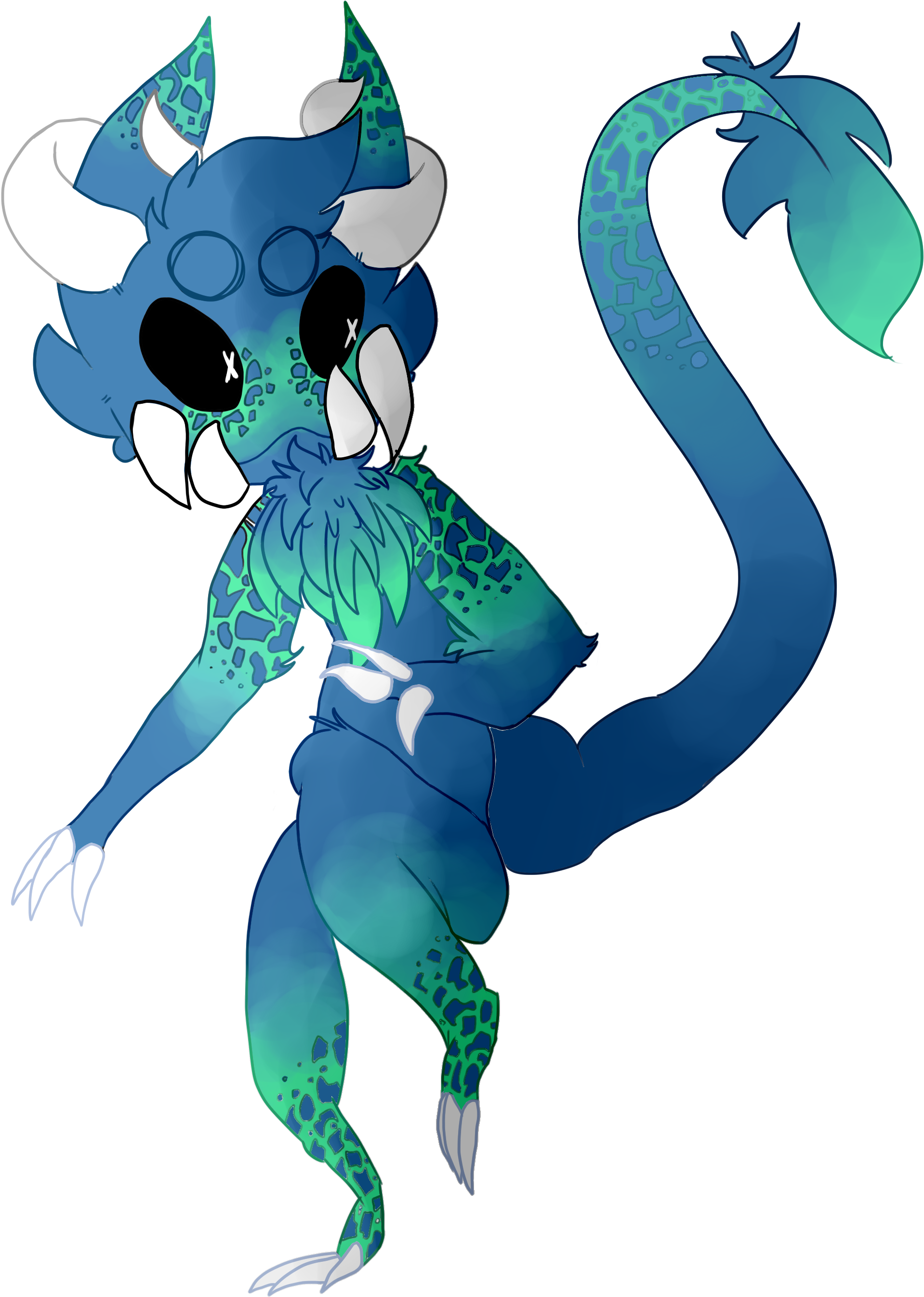 Creature Clipart Made Up - Cartoon (2159x2794)