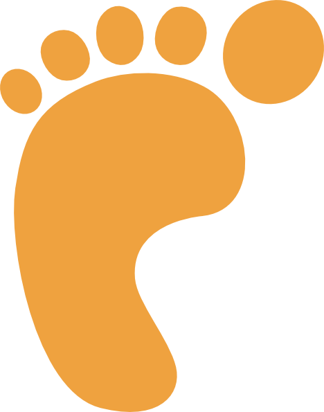 Footprints In The Sand Clip Art (468x595)