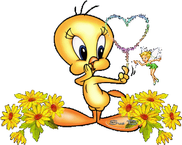 Piolin Y Campanilla - Dibujos Movibles Para Diapositivas (400x331)