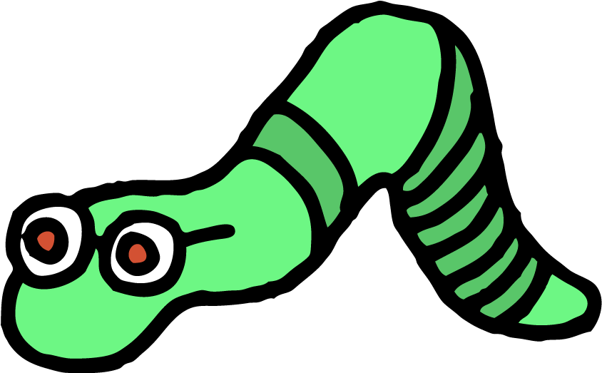 Computer Worms Animation Free Download Clip Art Free - Worm Animated Gif (1200x525)