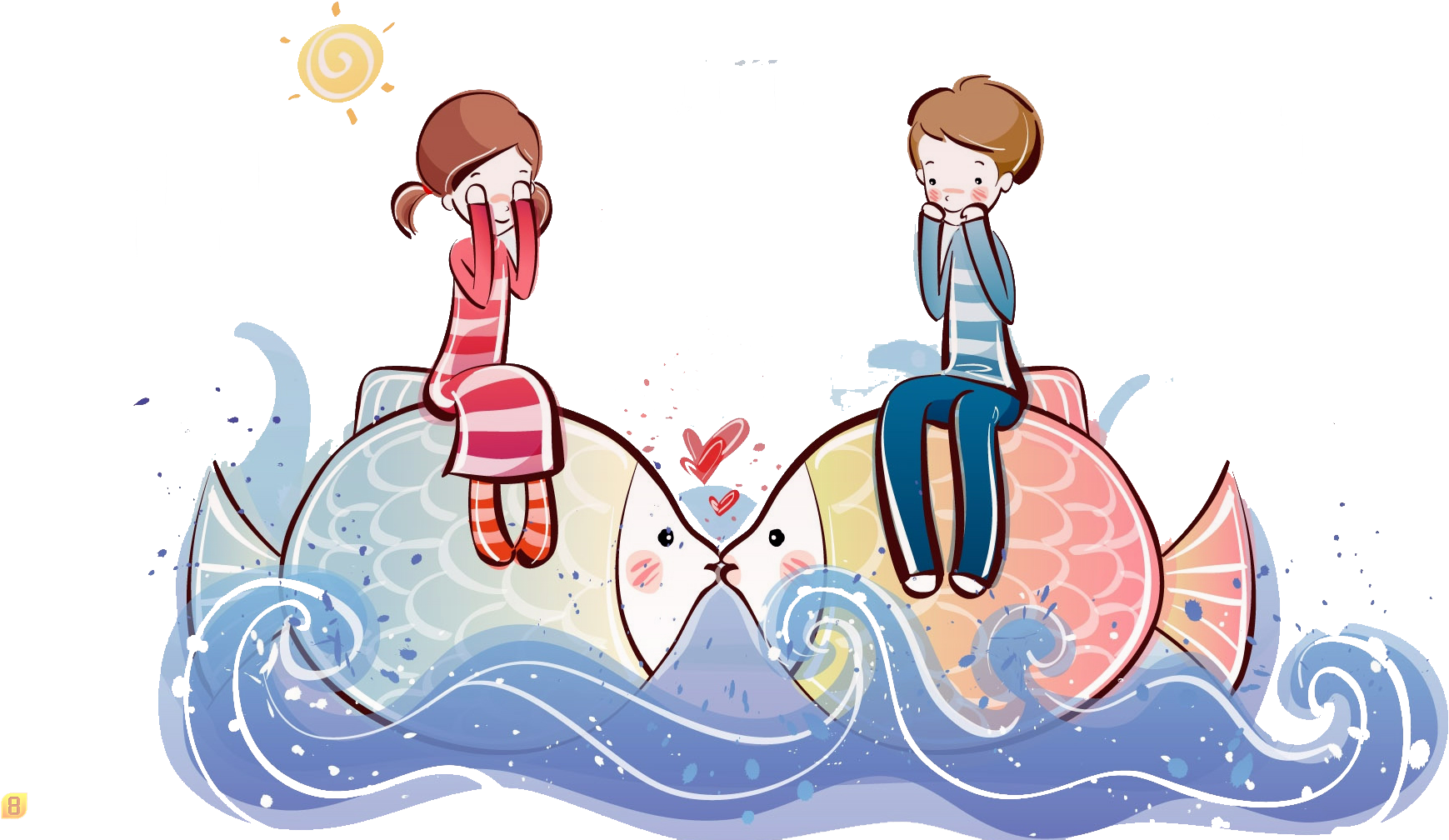 Cartoon Couple High-definition Television Drawing Wallpaper - Wallpaper (1920x1080)