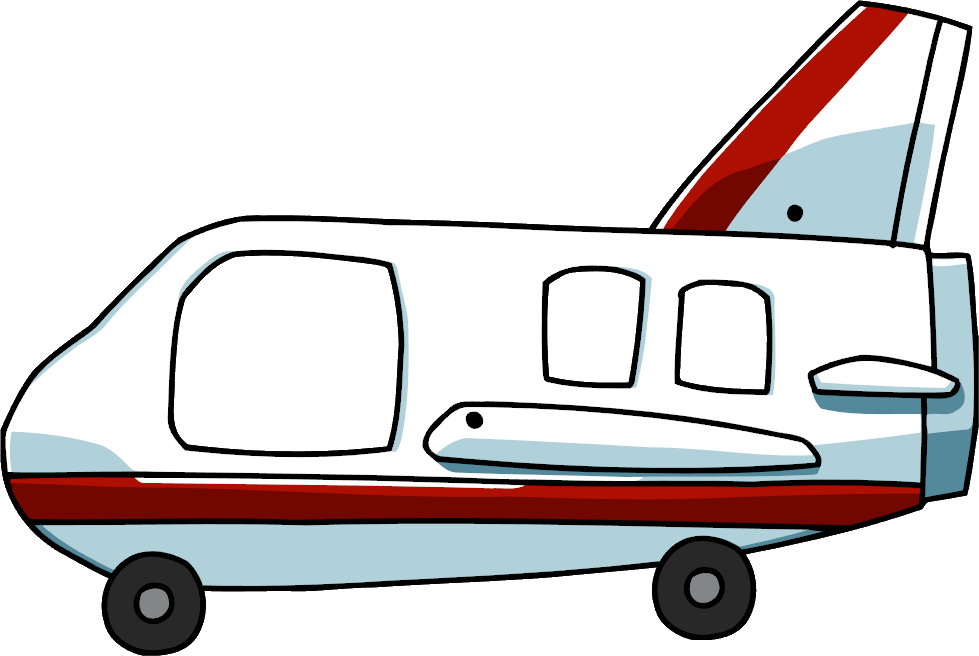 Airplane With Banner Png - Scribblenauts Unlimited Jet (979x656)