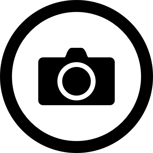Photo Camera Filled Symbol Of The Tool In Circular - Photography (512x512)