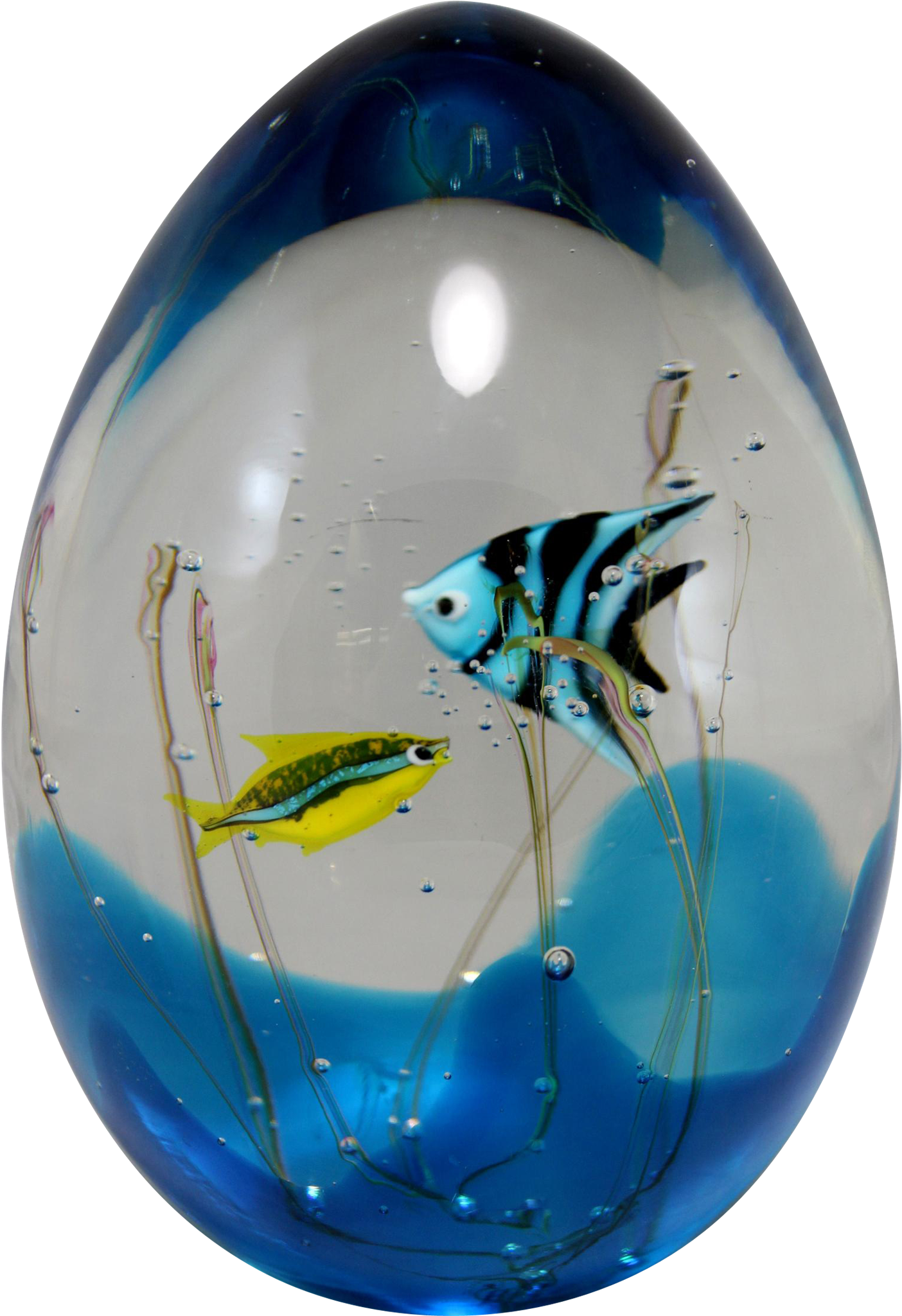 Murano Signed Art Glass Aquarium Sculpture With Fish - Murano Glass Fish Aquarium (2048x2048)