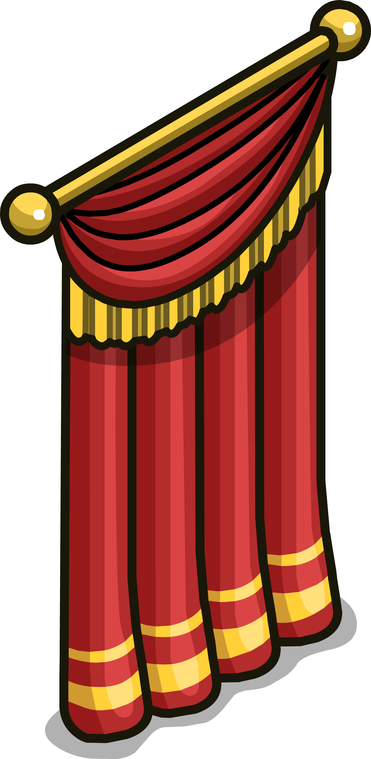 Stage Curtain Sprite 003 - Curtain (1237x2529)