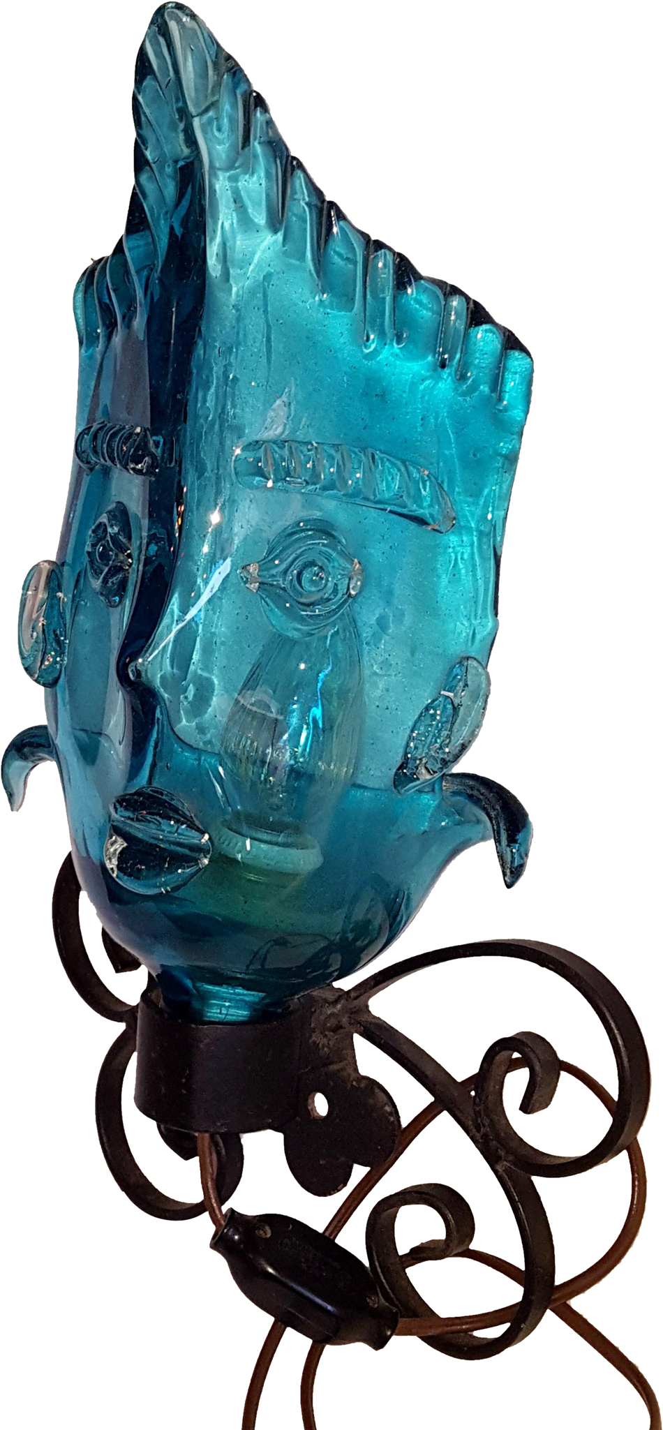 Italian Murano Face Light Sconce By Martinuzzi For - Murano (2048x2048)