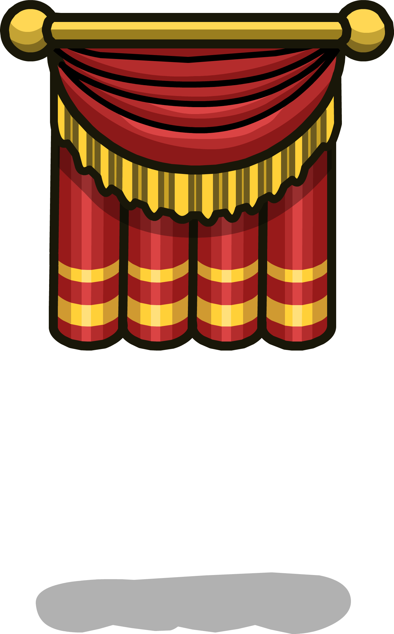 Stage Curtain Sprite 006 - Curtain (1308x2107)