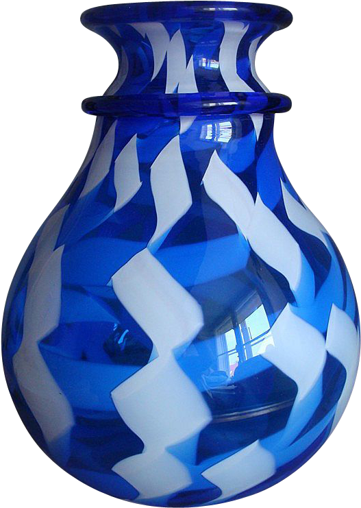 Magnificent Murano Blue Glass Vase Quot La Fenice Quot - Archimede Seguso Fenice Vases (800x800)
