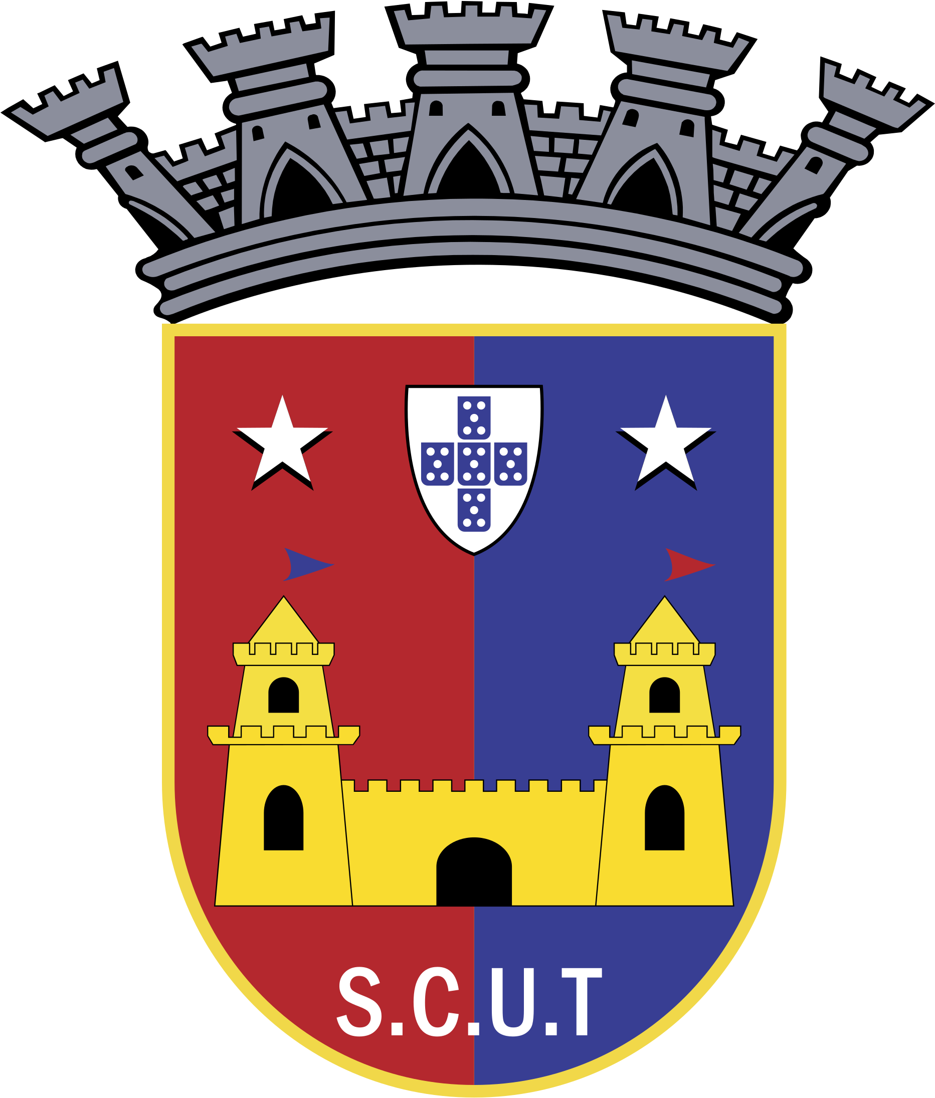 Sc Uniao Torreense Logo Black And White - Torreense Logo Png (2400x2400)
