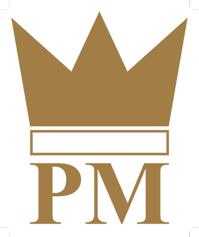 Pm Logga Stor Guld - Pm Logistik (400x477)
