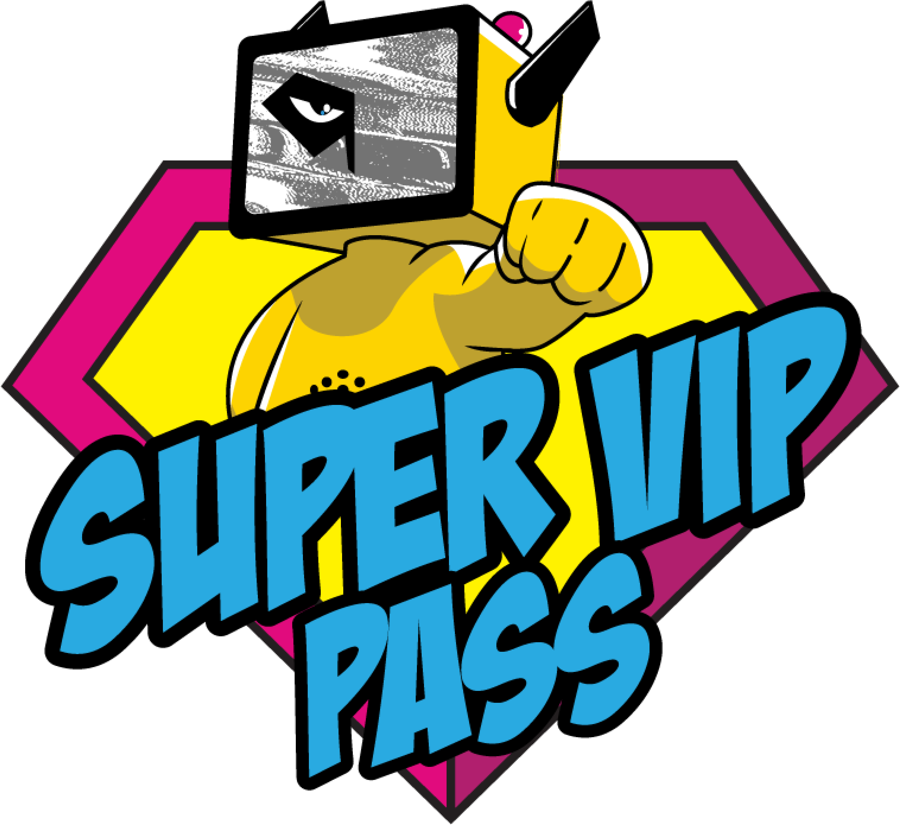 Super Vip Pass - Superhero Coloring Book For Kids: Super Bunny, Super (4000x4000)