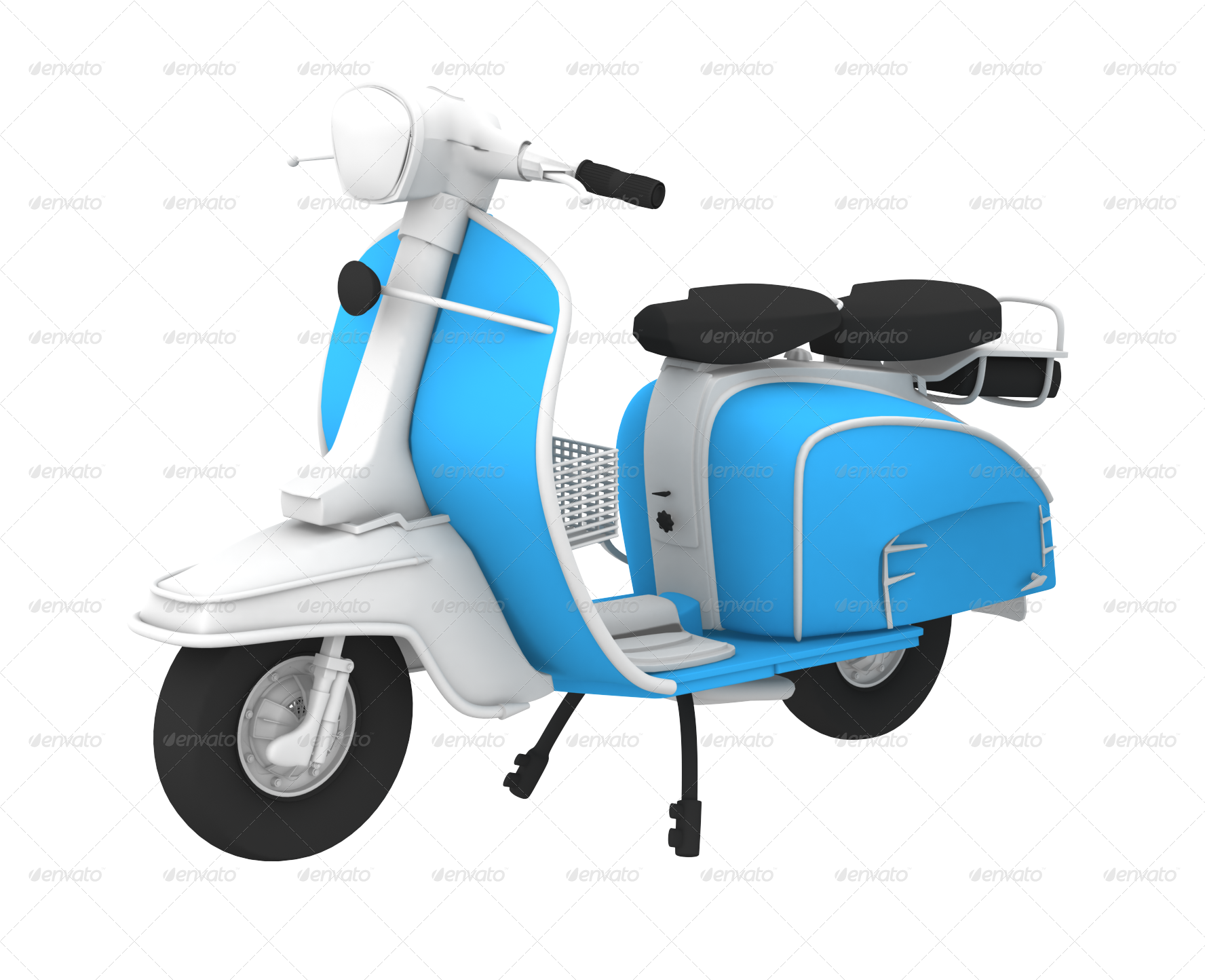 Png Retro Scooter - Scooter (1776x1444)