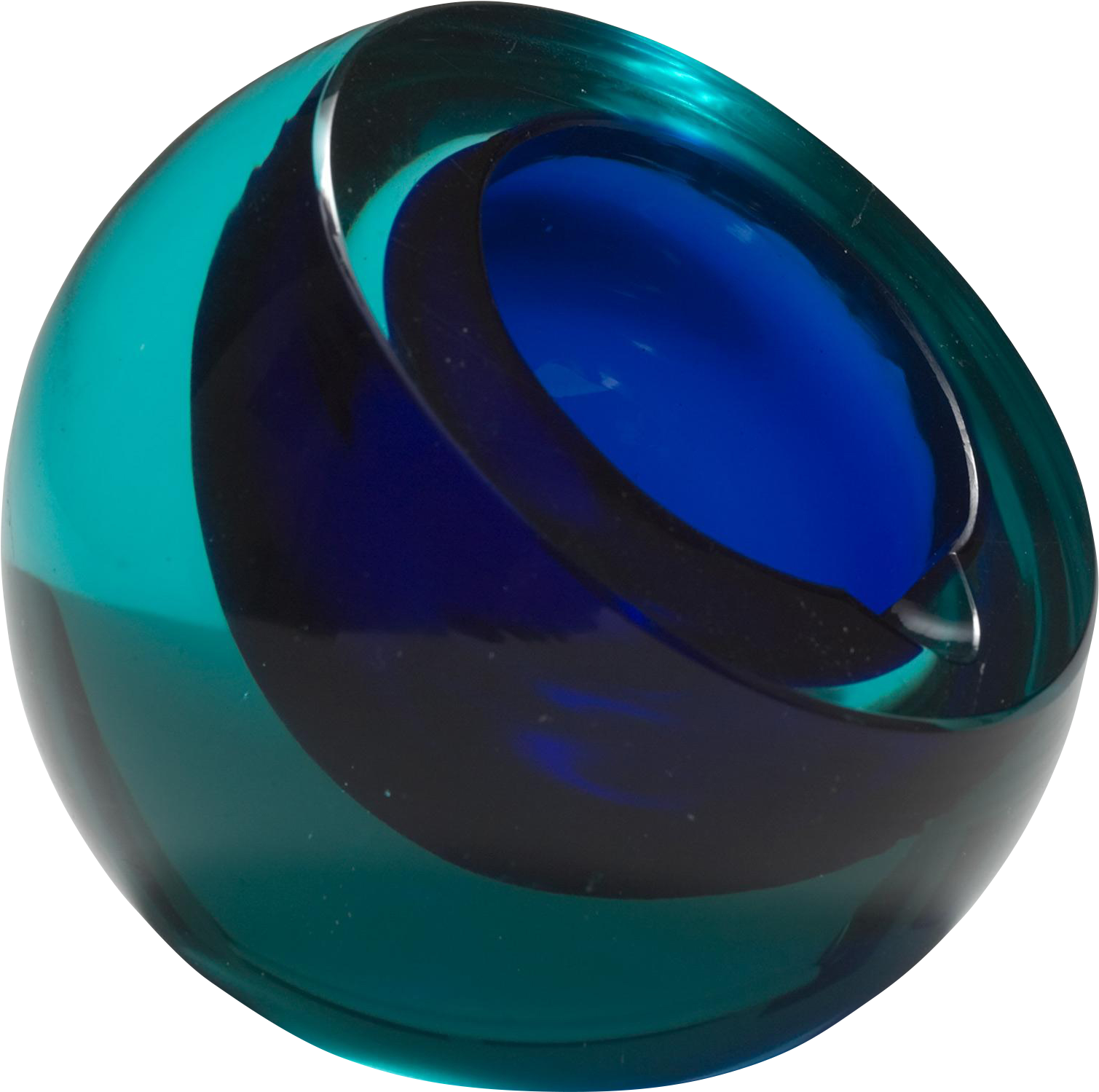 Mid Century Cenedese Murano Bowl By Antonio Da Ros - Crystal (1508x1508)