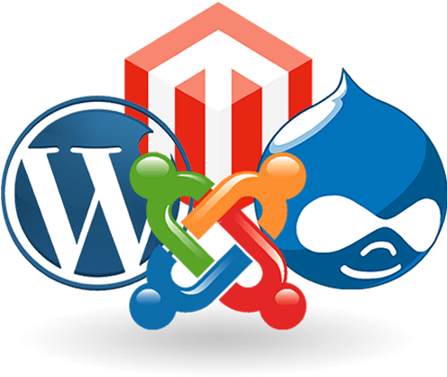 From S - E - O - To Wordpress, Joomla Or Magento Web - Content Management System Logo (500x433)