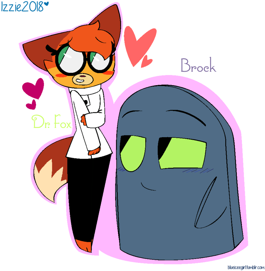 Dr Fox Likes Brock By Blueiceegirlart - Unikitty And Dr Fox (883x905)