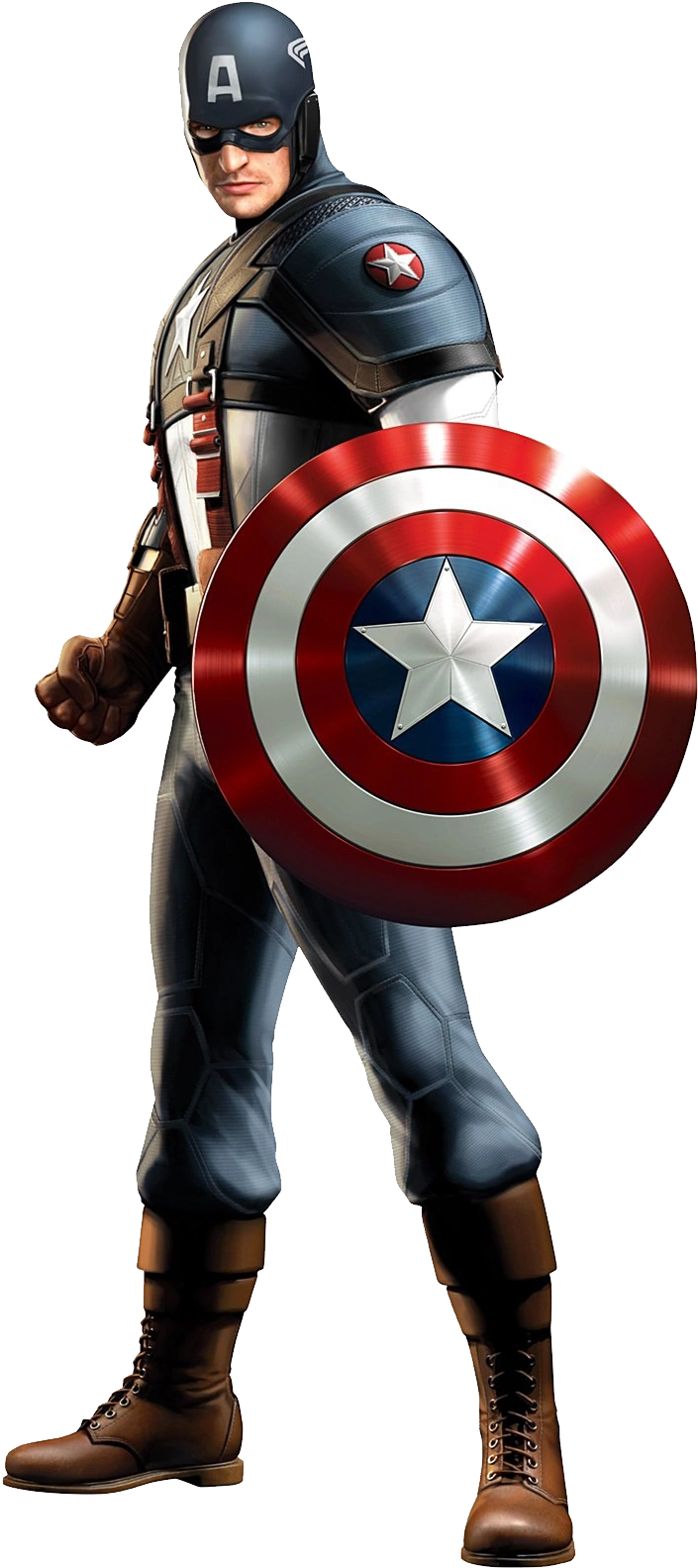 Captain America Png Clipart - Captain America Life Size Cardboard Cutout (860x1620)