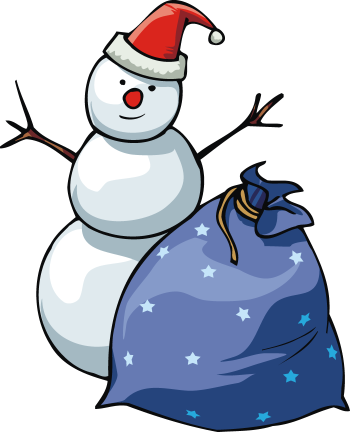 Use A Pillowcase, Gift Back Or Sack For Santa's Bag - Christmas Presents Clipart (702x864)