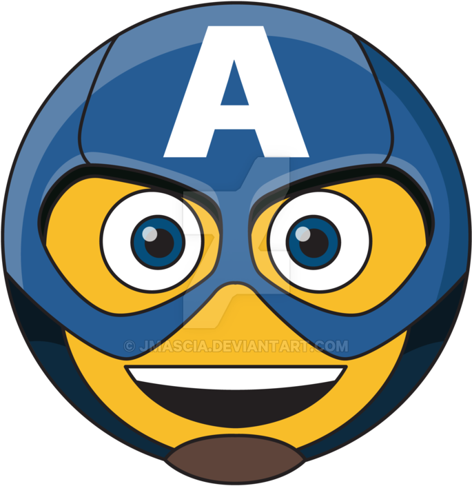 Captain America A-moticon By Jmascia - Captain America Smiley (800x745)
