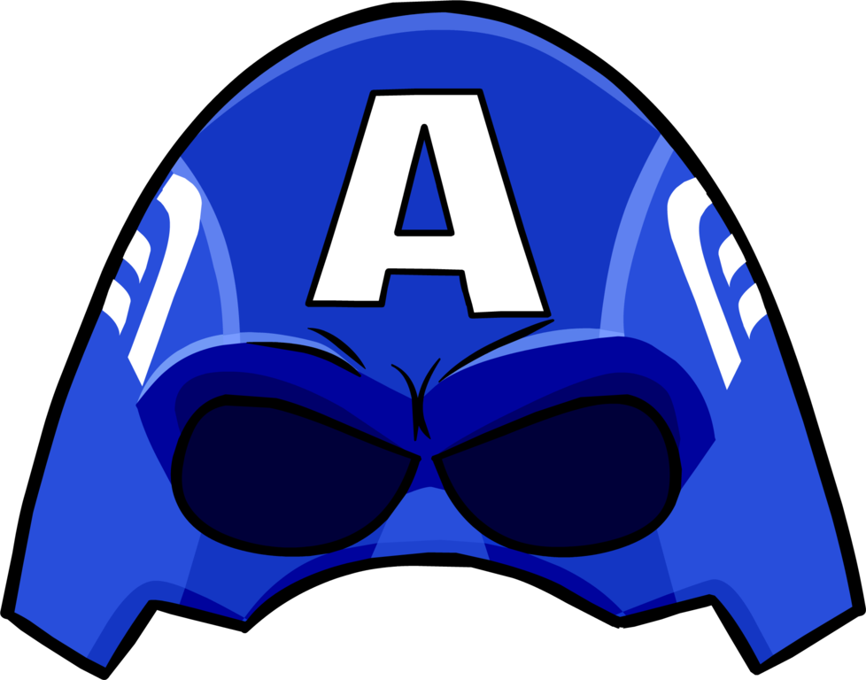 Captain America Clipart Helmet - Capitan America Club Penguin (978x768)