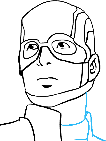 How To Draw Captain America In A Few Easy Steps - Captain America Drawing Easy (678x600)