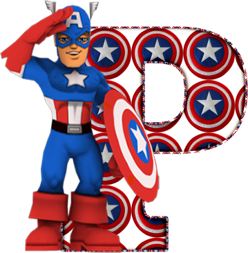 Alfabeto Del Capitán América - Alfabeto Del Capitan America (359x367)