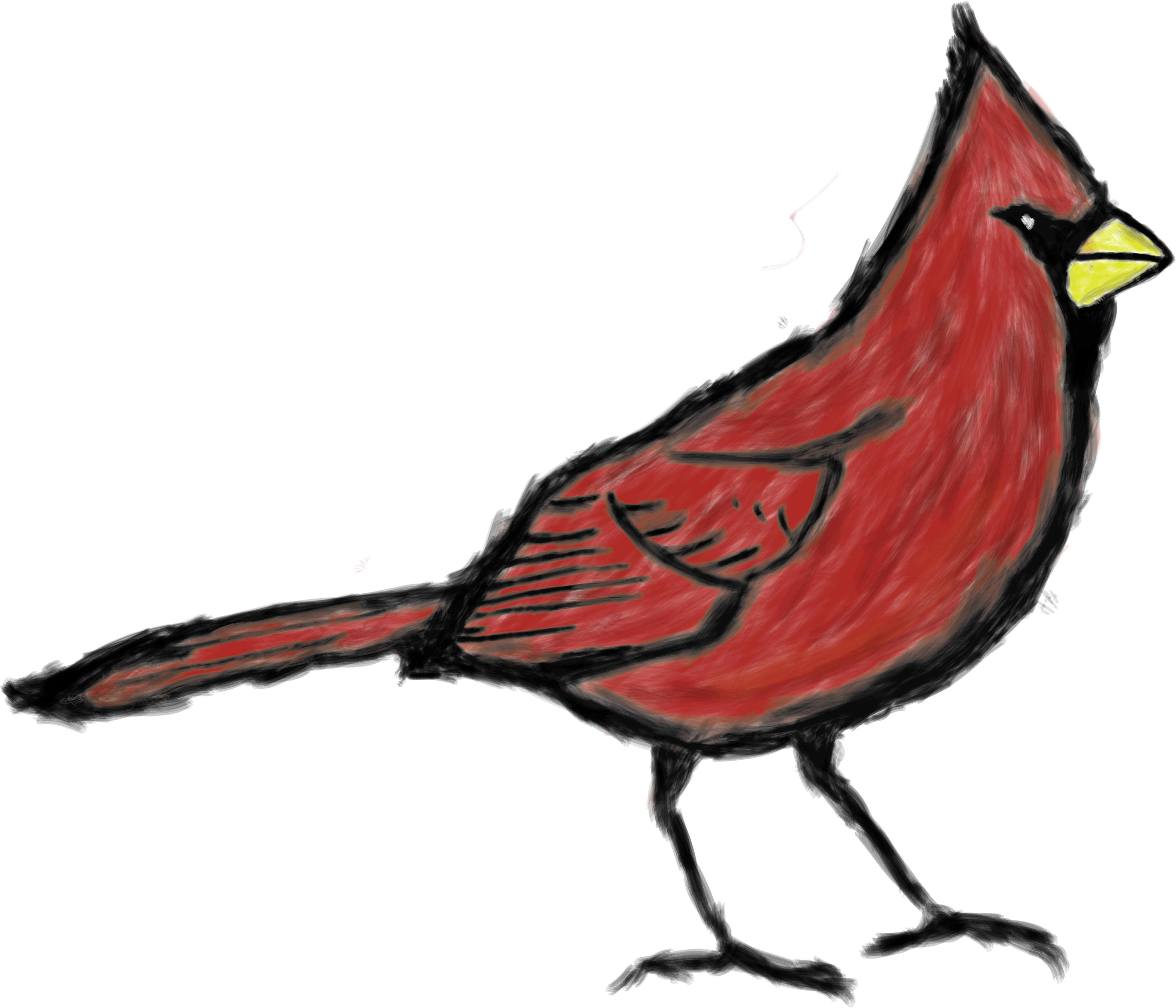 Cardinal By Vrar Cardinal By Vrar - Painting (4272x3840)