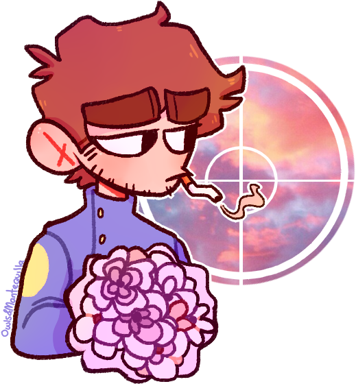 A Bouquet Of Sunsets By Reddieglaz - Cartoon (542x572)