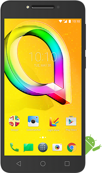 Alcatel A5 Led Mobile Phone - Alcatel A5 Led Metallic Black (468x600)