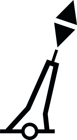 Free Vector Nchart Symbol Int Cardinal Mark Pillar - Symbol (330x596)