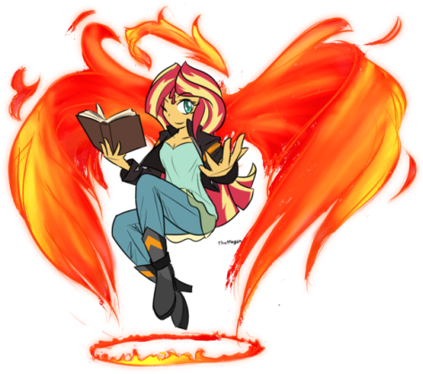 Natg Vii - Sunset Shimmer Phoenix (500x500)