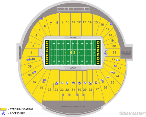 Autzen Stadium Seating Chart Well Illustration S - Autzen Stadium Seating Chart (670x410)
