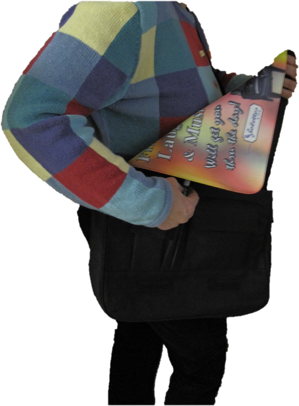 Sheet Music Bag Or Computer Bag With Photo Montage - Car Seat (650x867)