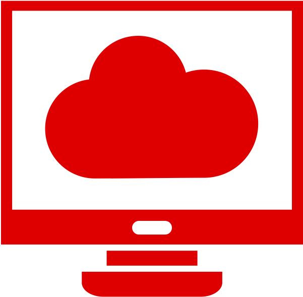 Cloud Computing - Cloud Computing Red Icon (600x600)