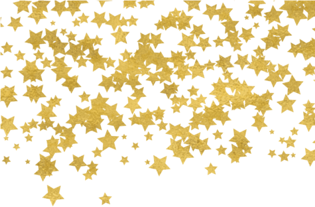 نجمة ذهبية حلويات, نجمة ذهبية، حلويات، الذهب، الذهب - Gold Star Confetti Png (640x640)