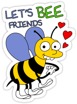 Nice Pictures Of Natural Beehives Hands Off Bees Bee - Let's Bee Friends Simpsons (375x360)