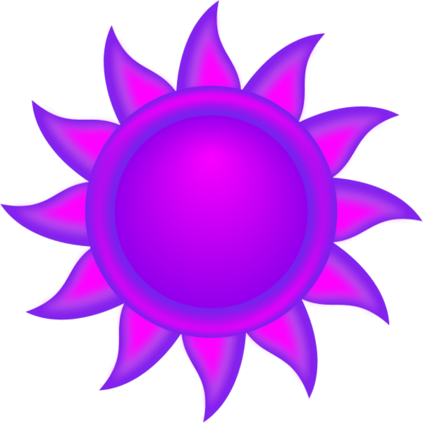 Large Decorative Sun Clipart - Clip Art Of Sun (600x600)