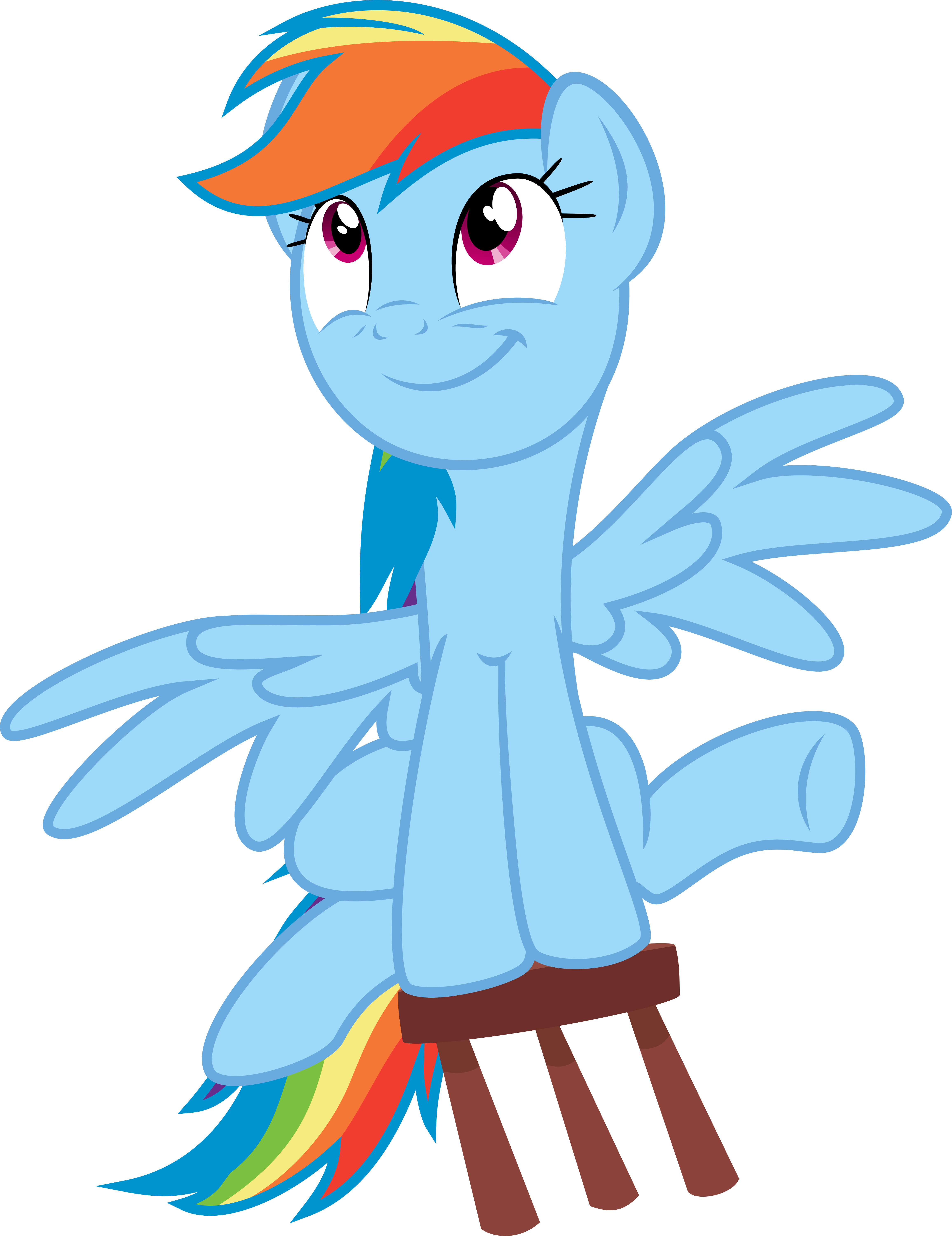 My Little Pony Friendship Is Magic Rainbow Dash Dress - Rainbow Dash Rocking Chair (4622x6000)
